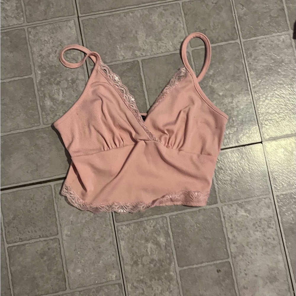 Pink crop top